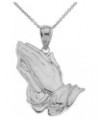 .925 Sterling Silver Praying Hands 1” Pendant - Choose Pendant Only or Necklace w/ 16”-22” Chain 20 $17.99 Necklaces