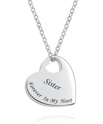Loved Ones Urn Pendant Necklace 925 Sterling Silver Keepsake Memorial Heart Cremation Jewelry for Women Sister Forever in My ...