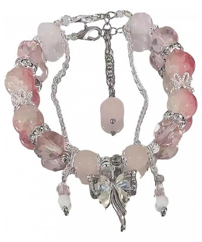 Fashionable Butterfly Bracelet Beads Bangle Adjsutable Wrist Chain Unique Women's Jewelry Pieces for Daily Wear 1 $4.50 Brace...