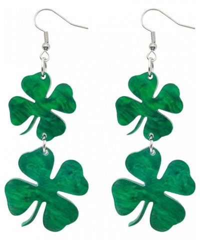 St Patrick's Day Earrings Bulk for Women Shamrock Earrings Green Lucky Clover Dangling Earrings Funny Irish Beer Holiday Jewe...