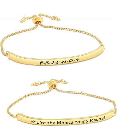 TV Show Themed Bracelets - Set of 2 Flash Plated Bar Bracelets, Logo and Character-Inspired Designs Monica and Rachel $13.33 ...