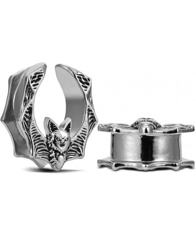 2PCS Cool Bat Ear Gauges Tunnels Saddle Ear Plugs Earrings Expander Body Piercing Jewelry Men Women Gift 0g-1"(8mm-25mm) 5/8"...